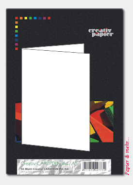 50 St&uuml;ck Creativ CARD DIN A 5, 200 g, wei&szlig;