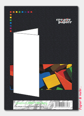 50 St&uuml;ck Creativ CARD DIN lang, 200 g, wei&szlig;