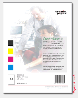 200 Blatt CreativLaser 80 US-Letter, wei&szlig;