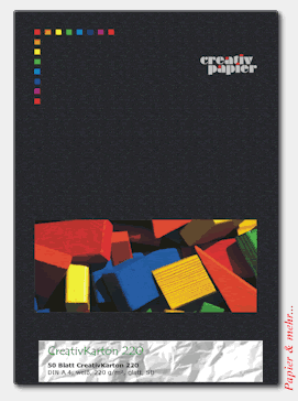 50 Bogen CreativKarton 220, DIN A 4, 220 g/qm 