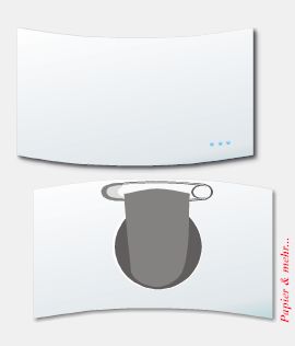 Namensschilder aus Acryl mit Kombiklemme