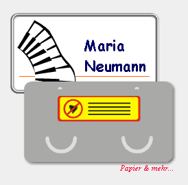 Hochwertige Namenschilder mit magnetischer Befestigung