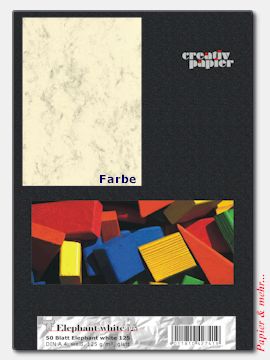 50 Bogen Elephant white 125 DIN A 4 