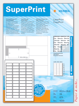 HERMA Sicherheitsetiketten 4233
