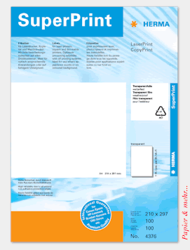 100 transparente Laserfolie SK