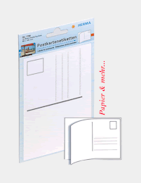 Postkarten Etiketten damit Sie Ihre 10 x 15 cm Photos zu Grusskarten machen k&ouml;nnen.