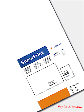 100 SuperPrint Folien, DIN A 3, weiss