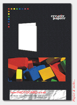 50 laser PHOTOCARD 210 DIN A 6 glossy/matt f&uuml;r Gru&szlig;karten und Gl&uuml;ckwunschkarten
