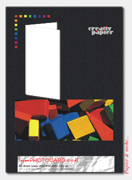 50 laser PHOTOCARD 210 dl glossy/matt f&uuml;r Gru&szlig;karten und Gl&uuml;ckwunschkarten