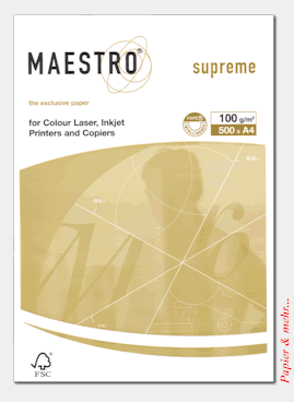 500 Blatt MAESTRO Supreme 100 g/qm, wei&szlig;