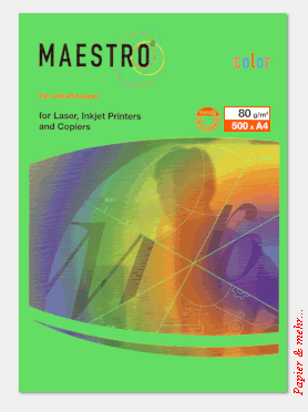 500 Blatt MAESTRO color 80 - farbiges Kopierpapier - Maigr&uuml;n
