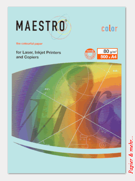 500 Blatt MAESTRO color 80 - farbiges Kopierpapier - Mittelblau