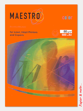 500 Blatt MAESTRO color 80 - farbiges Kopierpapier - Orange