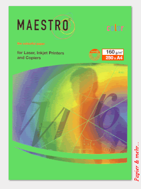 250 Blatt MAESTRO color 160 - farbiges Kopierpapier - Maigr&uuml;n