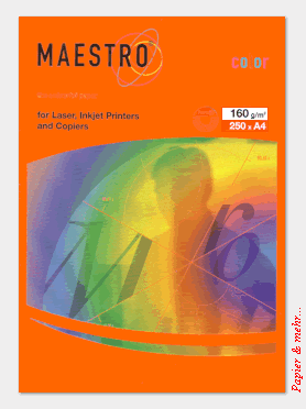 250 Blatt MAESTRO color 160 - farbiges Kopierpapier - Orange