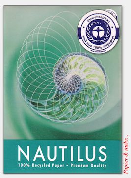 Mondi/Neusiedler Nautilus - Das Recycling-Papier in Premium-Qualit&auml;t zu 100% aus Altpapier hergestellt.