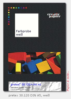 100 Blatt pretex 30.120 DIN A4, wasserfest, f&uuml;r Laserdrucker