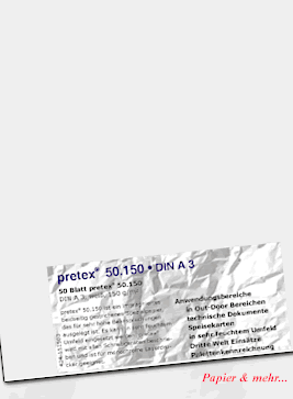 50 Blatt pretex 50.150 DIN A3, beiseitig beschichtet, wasserfest