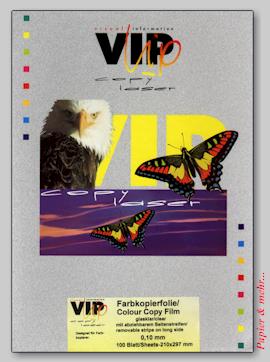 100 Blatt Folien f&uuml;r Farblaser und Farbkopierer, DIN A 4, Sensorstreifen