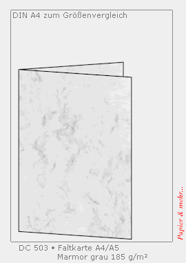 25 grau mamorierte Faltkarten DIN A4/A5, 185 g