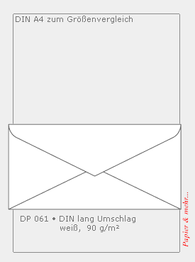 50 Sigel Briefumschl&auml;ge DIN lang, wei&szlig;