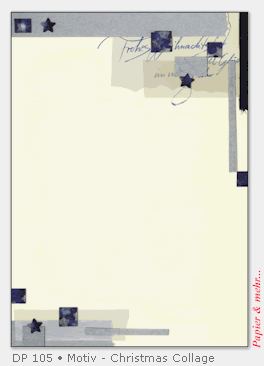 100 Bogen Weihnachtspapier DIN A 4 - Motiv Christmas Collage