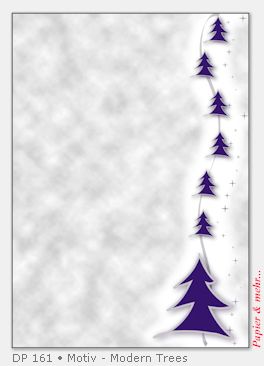 100 Bogen Weihnachtspapier DIN A 4 - Motiv Modern Trees