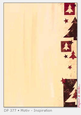 100 Bogen Weihnachtspapier DIN A 4 - Motiv Inspiration, DP 377