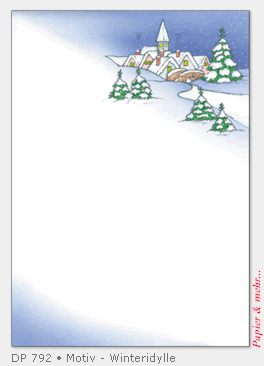 25 Blatt Weihnachtspapiere Winteridylle, DP 792
