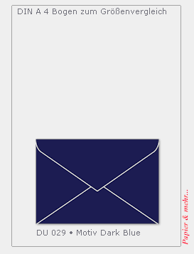 25 Umschl&auml;ge DIN C 6 Dark Blue 