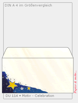 50 Weihnachtsumschl&auml;ge - Celebration - DU 114