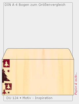 50 Weihnachtsumschl&auml;ge Motiv Inspiration DIN lang 