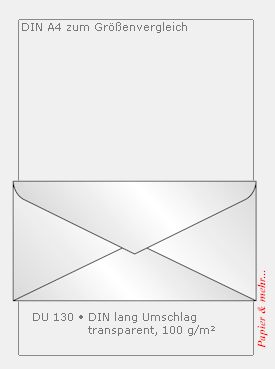 25 Sigel Briefumschl&auml;ge DU 130, transparent wei&szlig;, DIN C 5