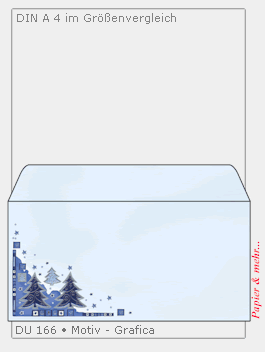 25 Weihnachtsumschl&auml;ge Motiv Grafica DIN lang 