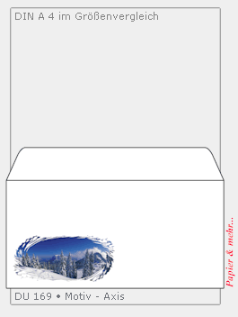 25 Weihnachtsumschl&auml;ge Motiv Axis DIN lang 