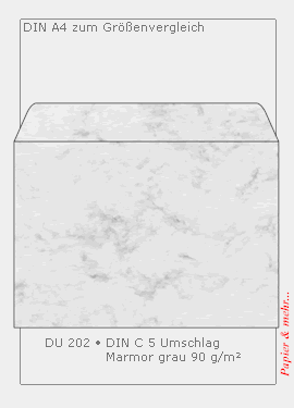 25 grau marmorierte Sigel - Briefumschl&auml;ge, DIN C 5