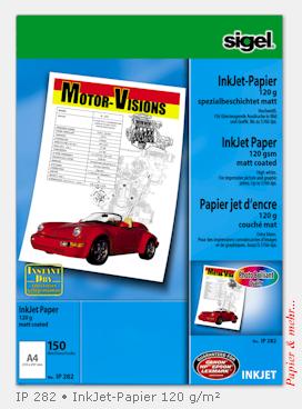 150 Blatt Spezialbeschichte InkJet-Papier DIN A 4,  120 g IP 282