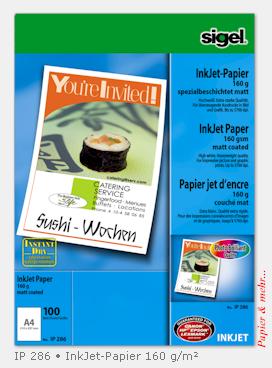 100 Blatt Sigel IP 286 - spezialbeschichtetes InkJet-Papier