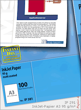 Spezialbeschichte InkJet-Papiere