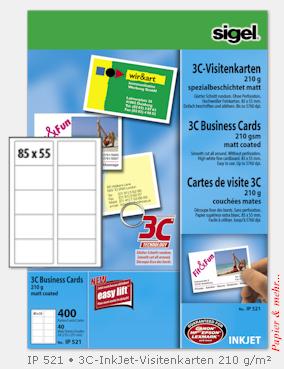 400 Sigel Visitenkarten IP 521