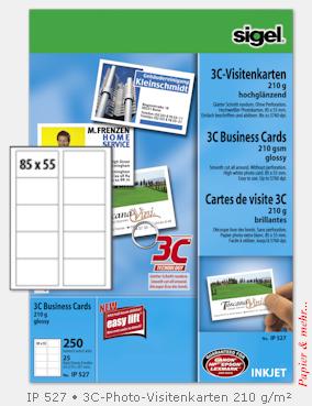 250 Sigel Visitenkarten IP 527