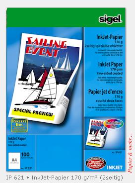 100 Blatt InkJet-Papier, DIN A 4, 170 g/qm, beidseitig beschichtet