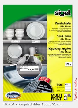 300 Regalschilder 105 x 51 mm f&uuml;r die Preisauszeichnung und Warenkennzeichnung  in Regalen und Scannerschienen