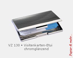 Visitenkartenbox f&uuml;r 10 Visitenkarten