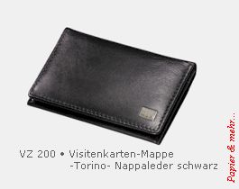 Leder - Visitenkarten-Etui VZ 200