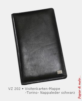Leder - Visitenkarten-Mappe VZ 202
