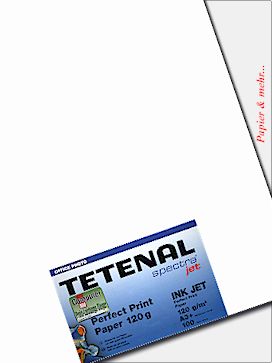 100 Blatt TETENAL Perfect Print 120 DIN A 3 + (&Uuml;berformat)