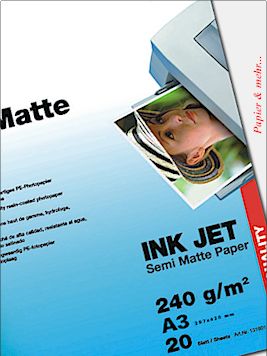 20 Blatt TETENAL Semi Matte Paper 240 g DIN A 3