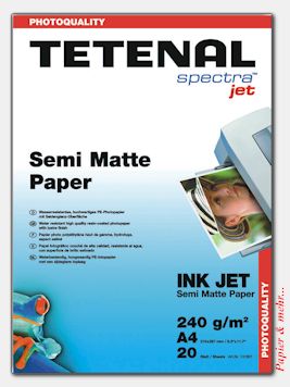 20 Blatt TETENAL Semi Matte Paper 240 g DIN A 4