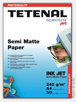 50 Blatt TETENAL Semi Matte Paper 240 g DIN A 4